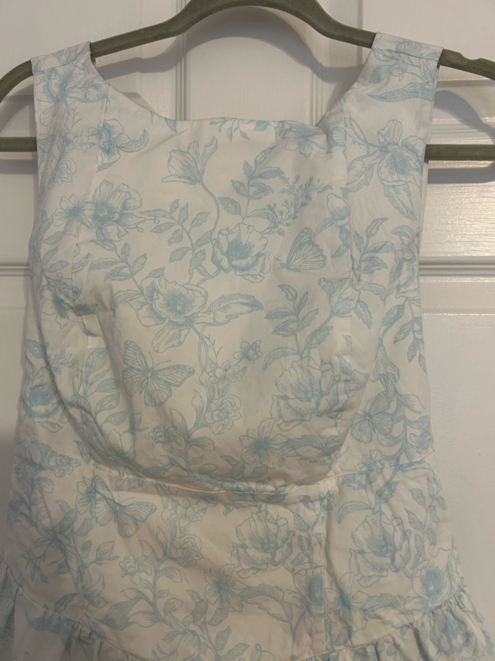 Wild Fable Light Blue Floral backless Sundress